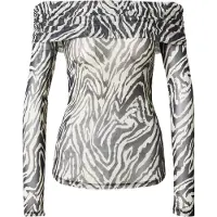 Vero Moda Camisa 'VMFLORY' preto / branco natural