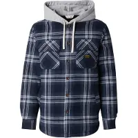 Superdry para homem. M4011032A Casaco Surplus Hooded Check navy (L), Casual, Algodão, Manga comprida, Marinho