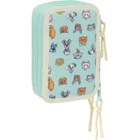 Safta Estojo Triple Filled Cats & Dogs 37 Peças