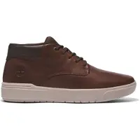 Timberland para homem. TB0A5UVN2011 Sapatilhas Seneca Bay em pele castanha com atacadores (43), Couro, Marrom, Plano, Cordão, Casual