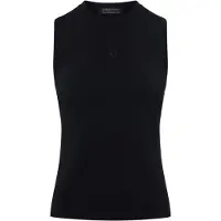 Armani Exchange para mulher. XW001448AF10352UC001 Top Fusion preto (L), Casual, Viscoso, Sem mangas / correias