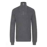 Blend Pullover ' BHDENO HALFZIPP ' cinzento escuro