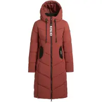 Khujo Sobretudo de inverno 'Aribay4 YM' vermelho ferrugem / preto