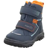 Superfit Bota de neve 'Husky' navy / azul claro / laranja