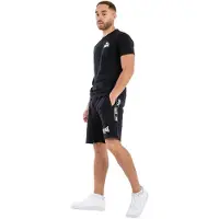 Lonsdale Calças 'Scarvell' preto / branco