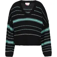 IZIA Pullover turquesa / preto
