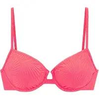 s.Oliver Top de biquíni vermelho florescente