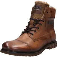 Bugatti Botas com atacadores conhaque