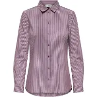 JDY Blusa 'JDYMio' vermelho vinho / branco
