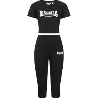 Lonsdale Fato de treino 'Ixworth' preto / branco