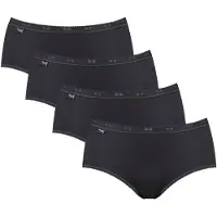 Sloggi Cueca 'Basic+' preto / branco