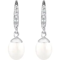 Elli Brincos prata / branco pérola