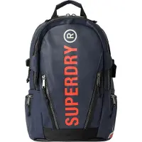 Superdry unisex. W9110342A Mochila de lona azul-marinho (OSFA), Casual, Poliéster