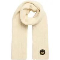 Superdry para mulher. W9310079A Cachecol de malha de luxo com cordão bege (OSFA), Casual, Náilon