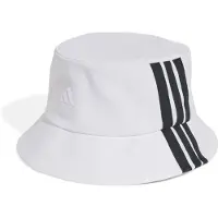 Adidas Chapéu desportivo '3-Stripes Bucket' preto / branco