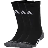 Adidas Meias de desporto 'Performance Grip CLIMACOOL Cushioned Crew 3 Pairs' acinzentado / preto / branco
