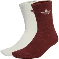 Adidas Meias Fluffy Crew Sock 2 Pairs mulheres - Vermelho - L