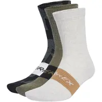 Adidas Meias de desporto 'Multi 3 Pack' cappuccino / oliveira / preto / esbranquiçado