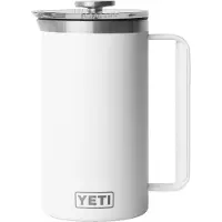Yeti Rambler French Press 34oz Twist-To-Lock Lid, White, prensa francesa térmica, 1L