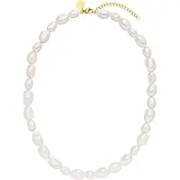 Purelei Colar 'Keshi Moonlight' ouro / branco pérola