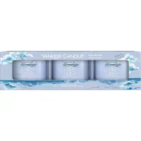 Yankee candle Conjunto de velas votivas em vidro Ocean Air 3x 37 g