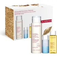 Clarins Essenziali Detersione Delicata (cl/milk/200ml + rem/30ml + f/lot/50ml) Set
