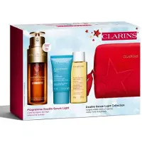 Clarins Coleção Double Serum Light - Conjunto de presente para cuidados com a pele