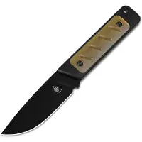Kizer Cutlery Faca Smolt D2, G-10 & PEI, Black PVD