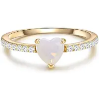Glanzstücke Anel ouro / transparente / branco