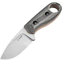 Kizer Cutlery Beaver 1078A2 Stonwashed Nitro-V, Black Micarta, faca fixa