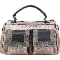 NAEMI Malas de tiracolo ouro rosa / cinzento escuro / prata