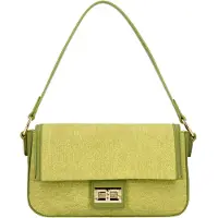Faina Mala de ombro oliveira / verde mosqueado