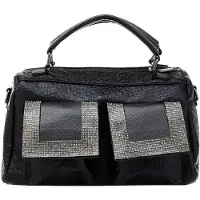 NAEMI Malas de tiracolo preto / prata