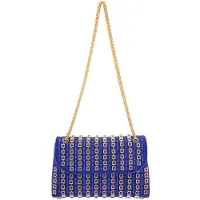 NAEMI Mala de ombro azul real / ouro