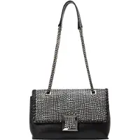 NAEMI Mala de ombro preto / branco
