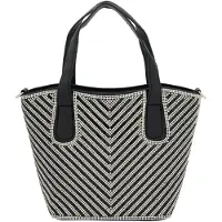 NAEMI Malas de tiracolo preto / branco
