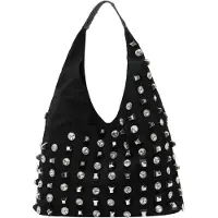 NAEMI Mala de ombro preto / prata