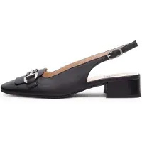 Nero Giardini Sapatos abertos atrás preto