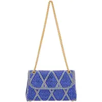 NAEMI Mala de ombro azul real / transparente