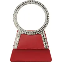 NAEMI Malas de tiracolo vermelho escuro / prata