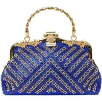 NAEMI Malas de tiracolo azul real / ouro
