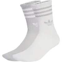 Adidas Meias 3-Stripes Glitter Crew Socks 2 Pairs mulheres - Prata - L