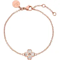 Purelei Pulseira 'Cuore' bronze / transparente
