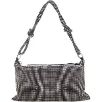 NAEMI Mala de ombro preto / prata