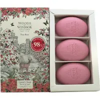 Woods of windsor True Rose Sabonetes 3 X 60gr