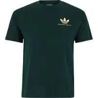 Adidas T-Shirt mangas curtas Worldwide Hoops GFX T-Shirt homens - Verde - EU L