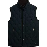 Superdry para homem. M5012273A Colete acolchoado azul-marinho (L), Casual, Polister Reciclado, Sustentável