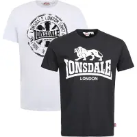 Lonsdale Camisa 'Dildawn' preto / branco