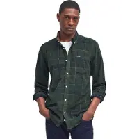 Barbour Camisa 'Blair' marinho / verde escuro / vermelho ferrugem / branco