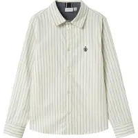 Name it Camisa 'NKMNewsa' creme / cinzento
